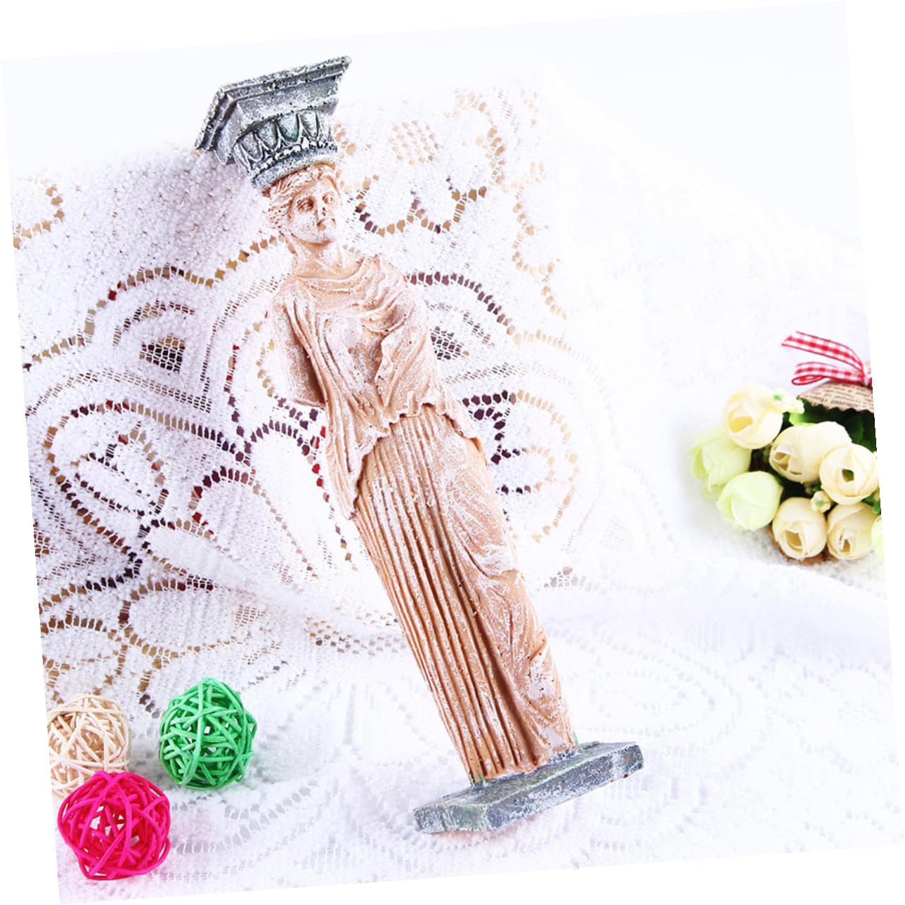 SHINEOFI 2 Piezas Figura Decorativa de Acuario, Adorno Suave y Natural para Pecera, de Resina Adecuado para Entornos Acuáticos