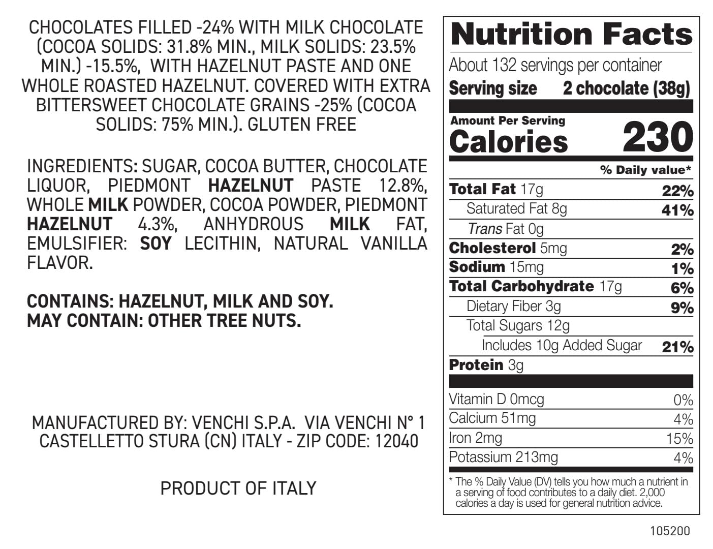 Venchi - Chocoviar Gianduja, 35.27 oz Bag of Gianduja Chocolates, Made Exclusively with "Piedmont Hazelnuts", Gluten-Free, No Artificial Colors or Preservatives - Image 2