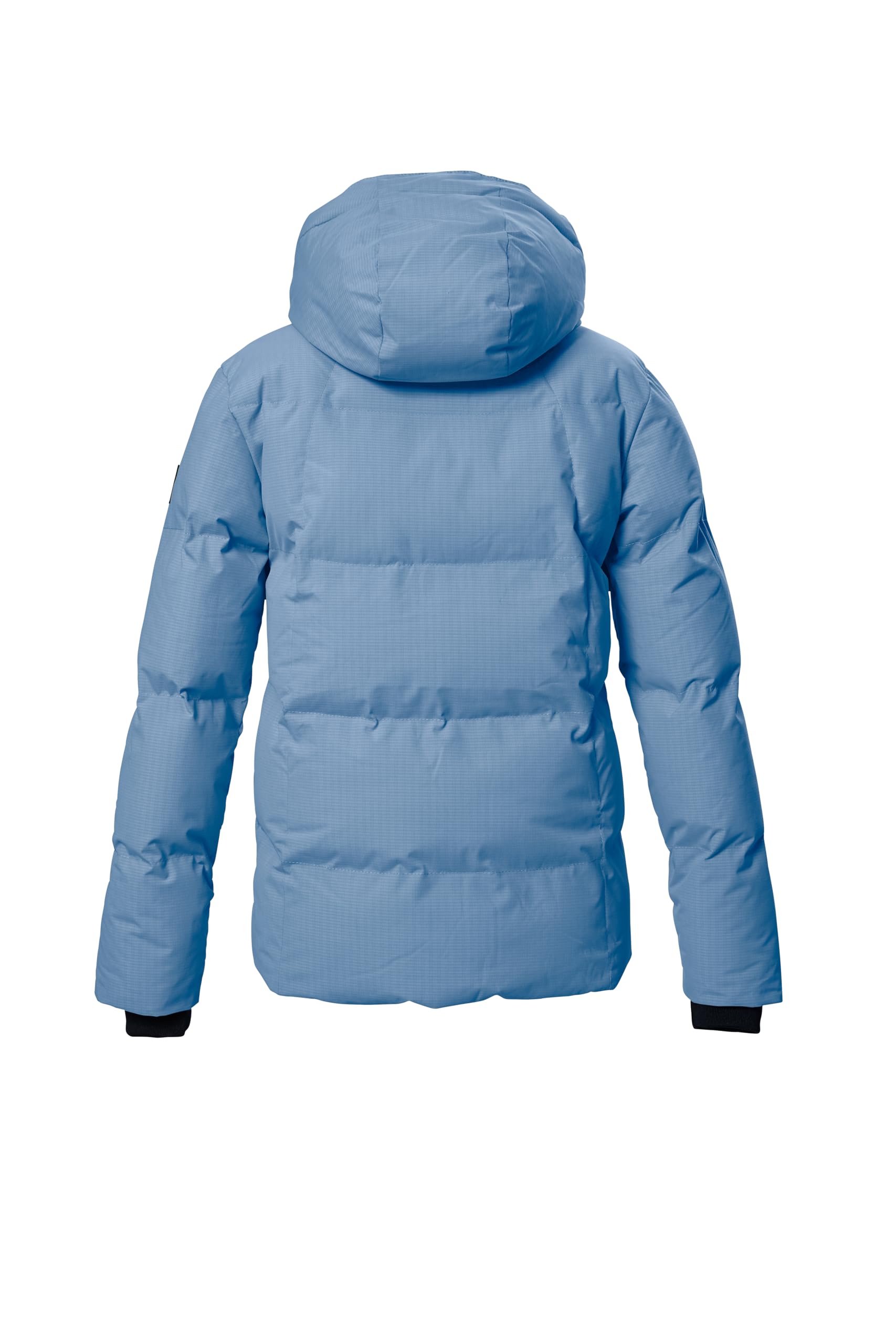 Killtec Niñas Chaqueta invierno acolchada KOW 357 GRLS QLTD JCKT | Chaqueta lluvia infantil con laminado PU, repelente al agua 10.000 mm, cortavientos, capucha, bolsillos con cremallera