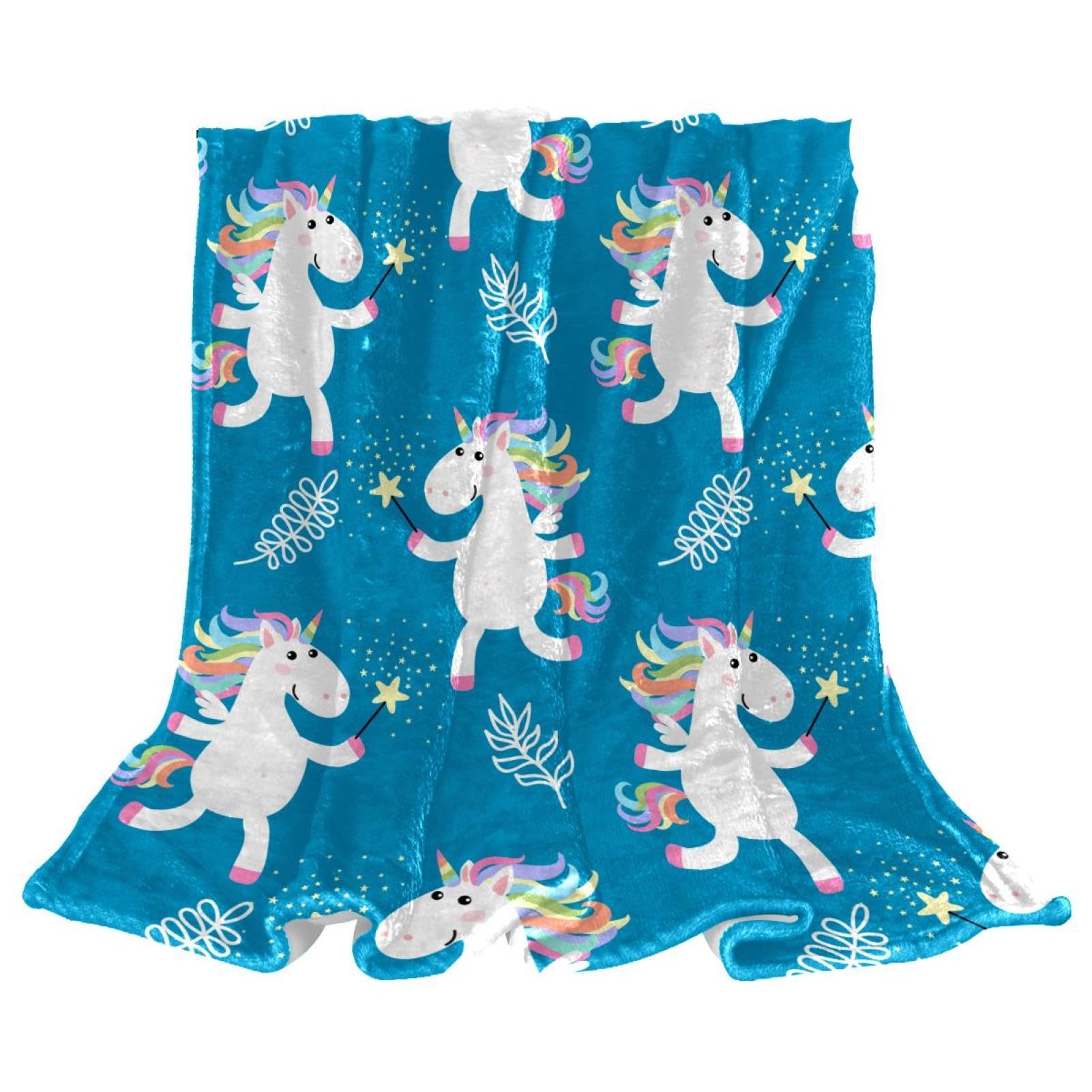 Couverture Polaire Licorne Anti-Froid pour Canapé et Bureau