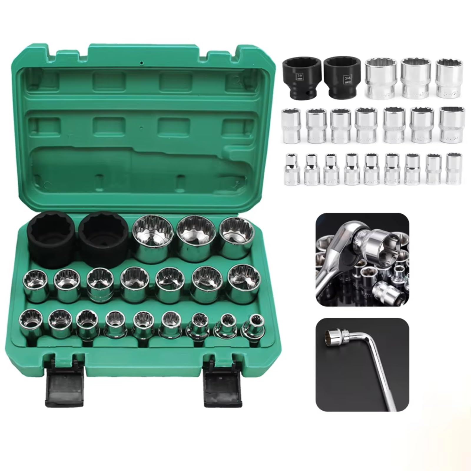 Maletín herramientas multiusos Juego Hexágono Interno 21 Uds Herramienta Trinquete Portátil Herramientas Reparación Automóviles Brazo Corto Ciruela Doce Ángulos Juego Herramientas Enchufe
