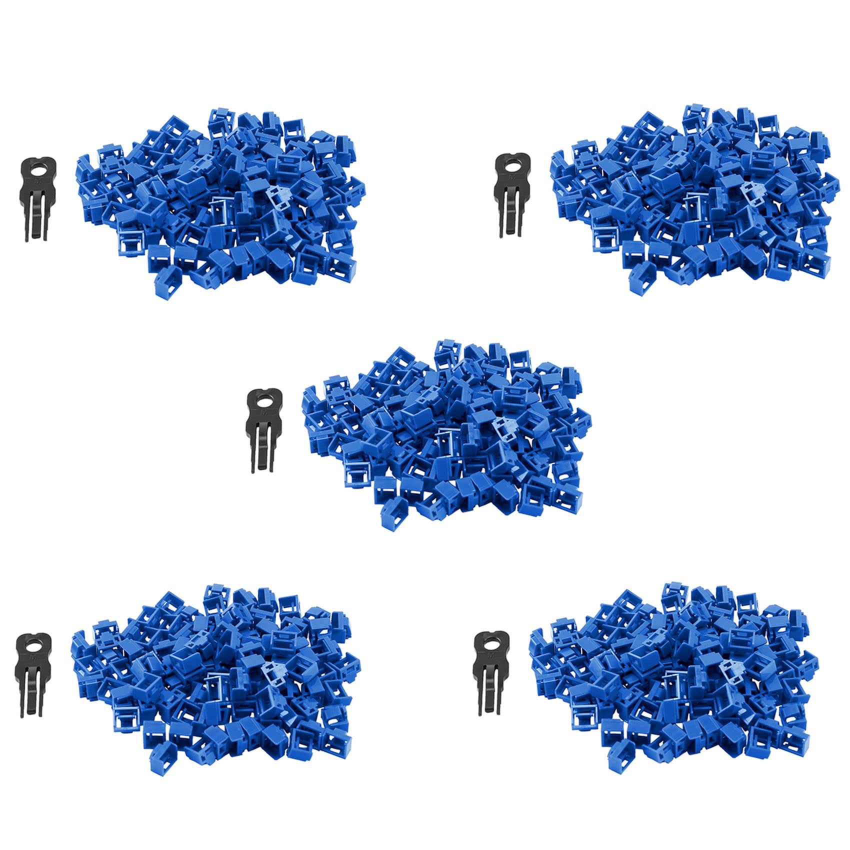 500 Stück Seriell, RJ45, Ethernet-Port, LAN-Hub, Staubschutz, Stopper, Blockierschutz mit Schloss