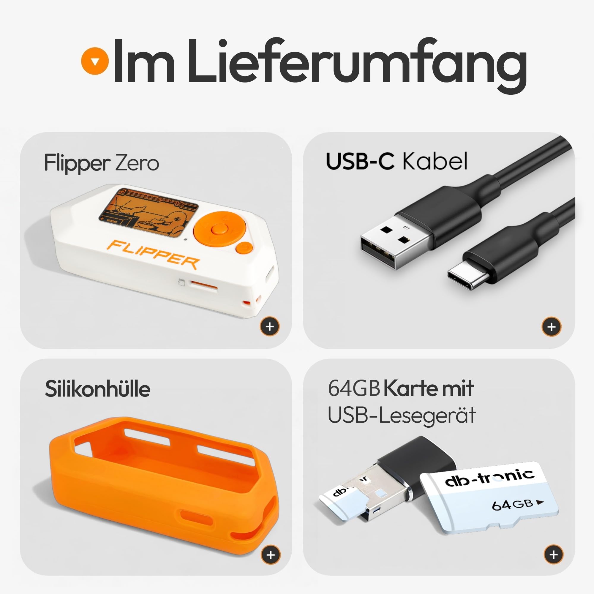 Flipper Zero Set | Flipper Zero | Silikon Kılıf | 64GB Hafıza
