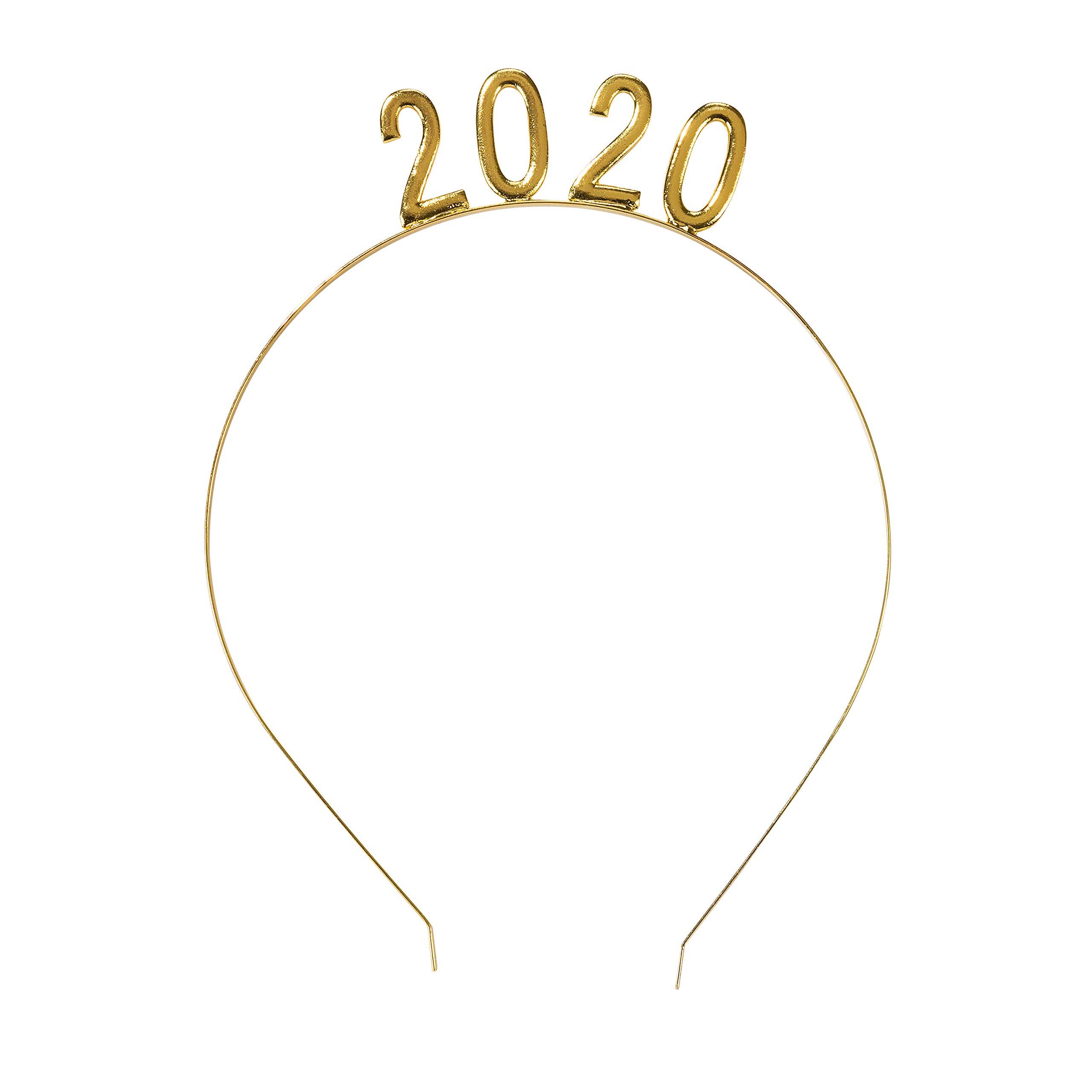 Talking Tables Party Decorations 2020 Happy New Year Headband Headpiece Gold, Christmas