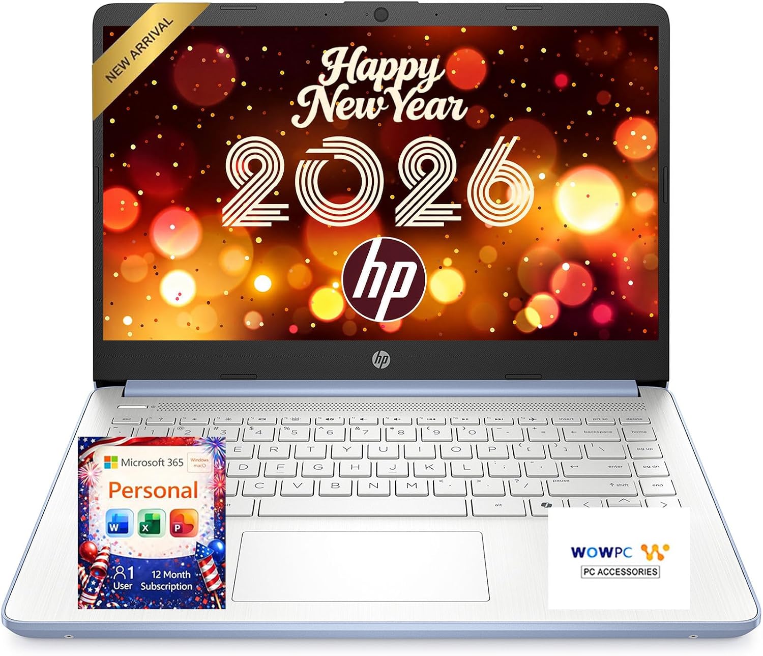 HP Everyday Slim Laptop • Microsoft Office 365 Included • Intel N150 CPU • 128GB SSD • Long Battery Life • Copilot AI • Windows 11