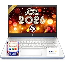 HP New Everyday Slim Laptop Microsoft Office 365 Included Intel N150 CPU 128GB SSD 1TB Cloud Storage Stunning Color Long Battery Life Copilot AI Windows 11