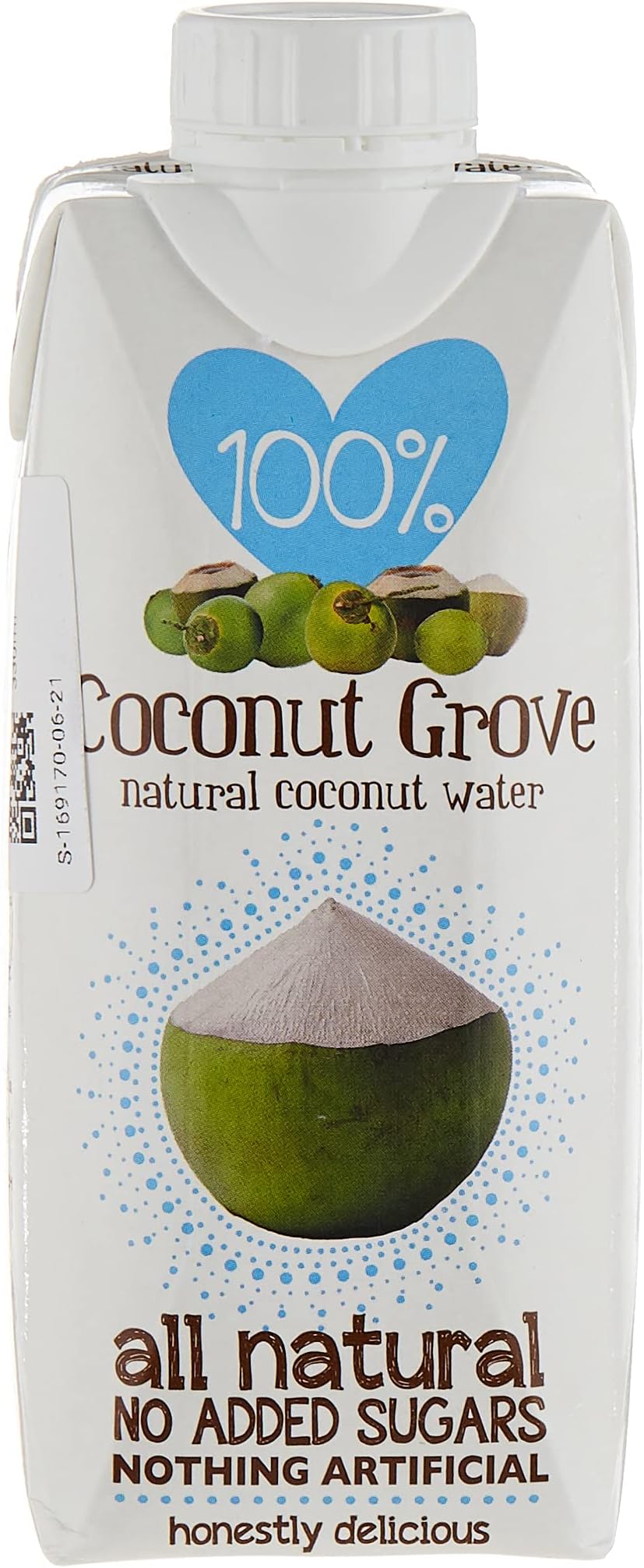 100%. 100%. Coconut Grove Coconut Water 12X330ml All Natural No Added Sugar