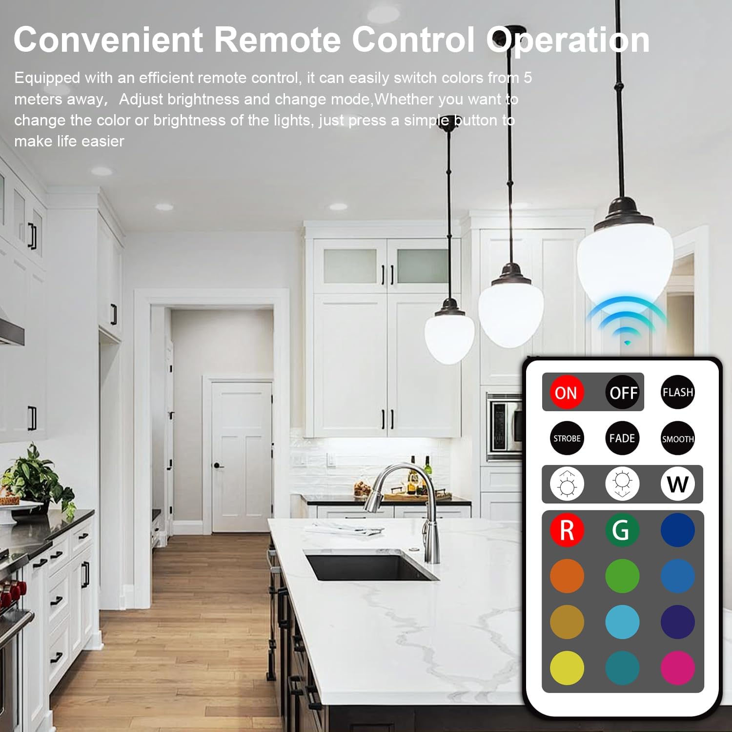 XRise GU10 LED Light Bulb Dimmable 3W LED Bulbs with 180°Flood Beam Warm White 6000K 12 Color Choices Remote Control Included Suitable for Bedroom Living Room Party Gathering（10 Pack ）