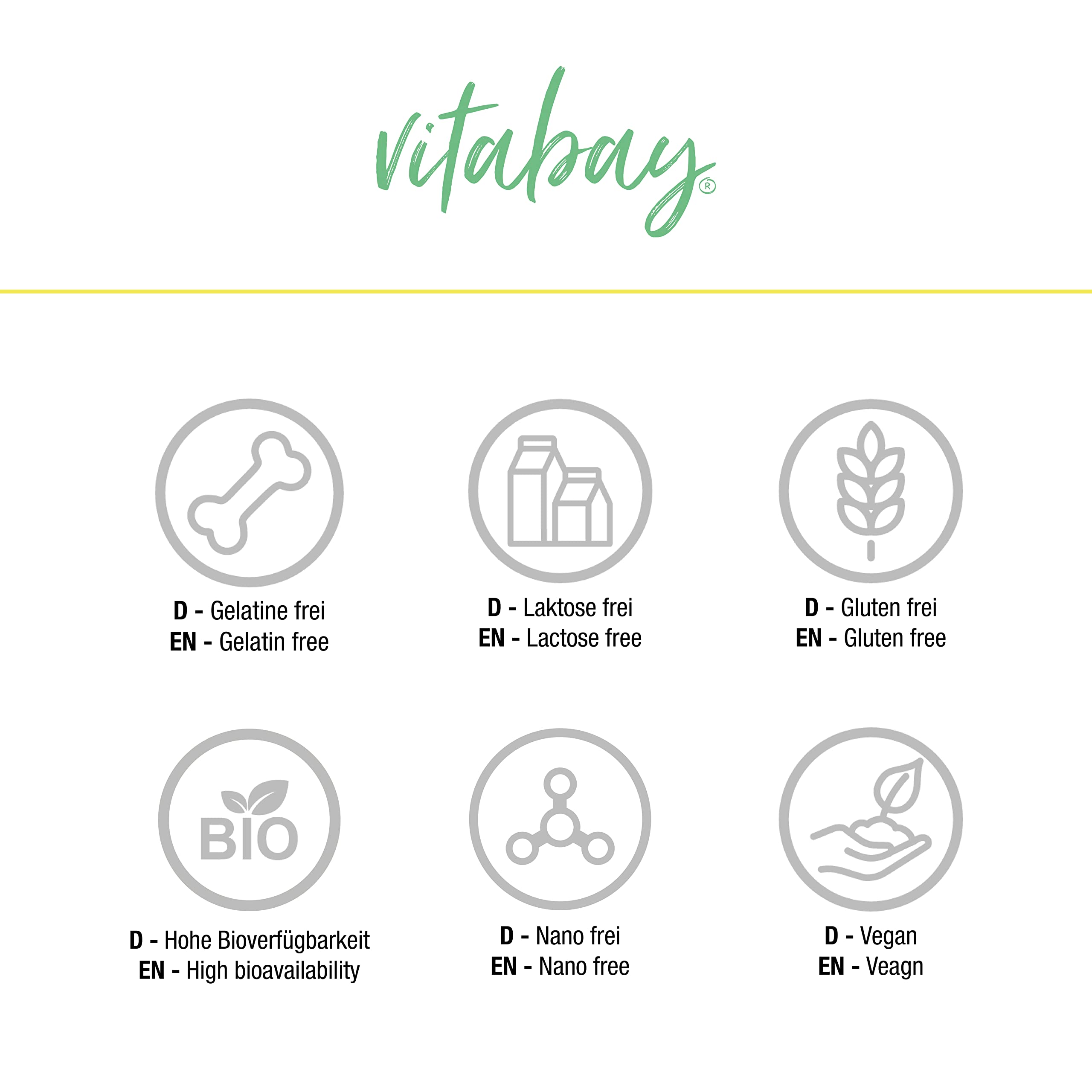 Vitabay Lisina ad alto dosaggio 800 mg – 180 compresse di L-lisina Vegan & Laboratorio – Aminoacido essenziale lisine capsule – senza additivi indesiderati