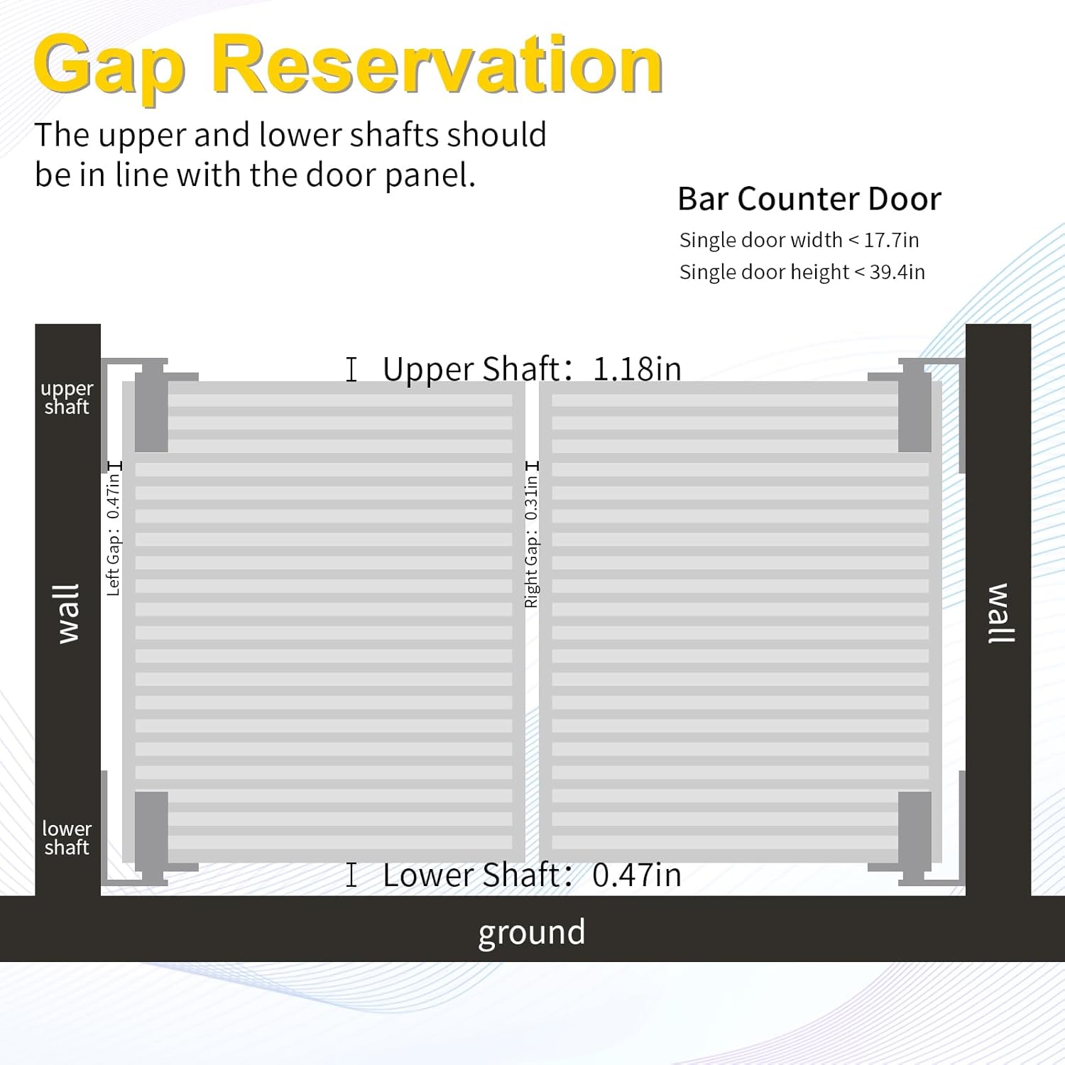 Upgraded Double Swing Hinges 2 Pack - Heavy Duty Self-Closing Saloon & Cafe Door Hinges, 304 Stainless Steel Bar Door Hardware, 44Lbs Load Bearing, Easy Installation for Swinging Doors, Silvery