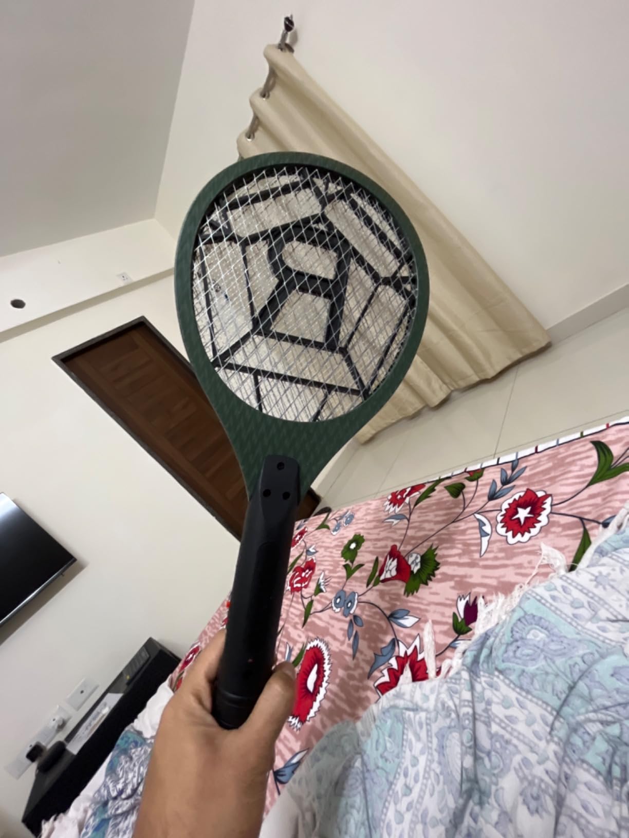 Weird Wolf Mosquito Racket Bat Rechargeable Electric Fly Swatter ...