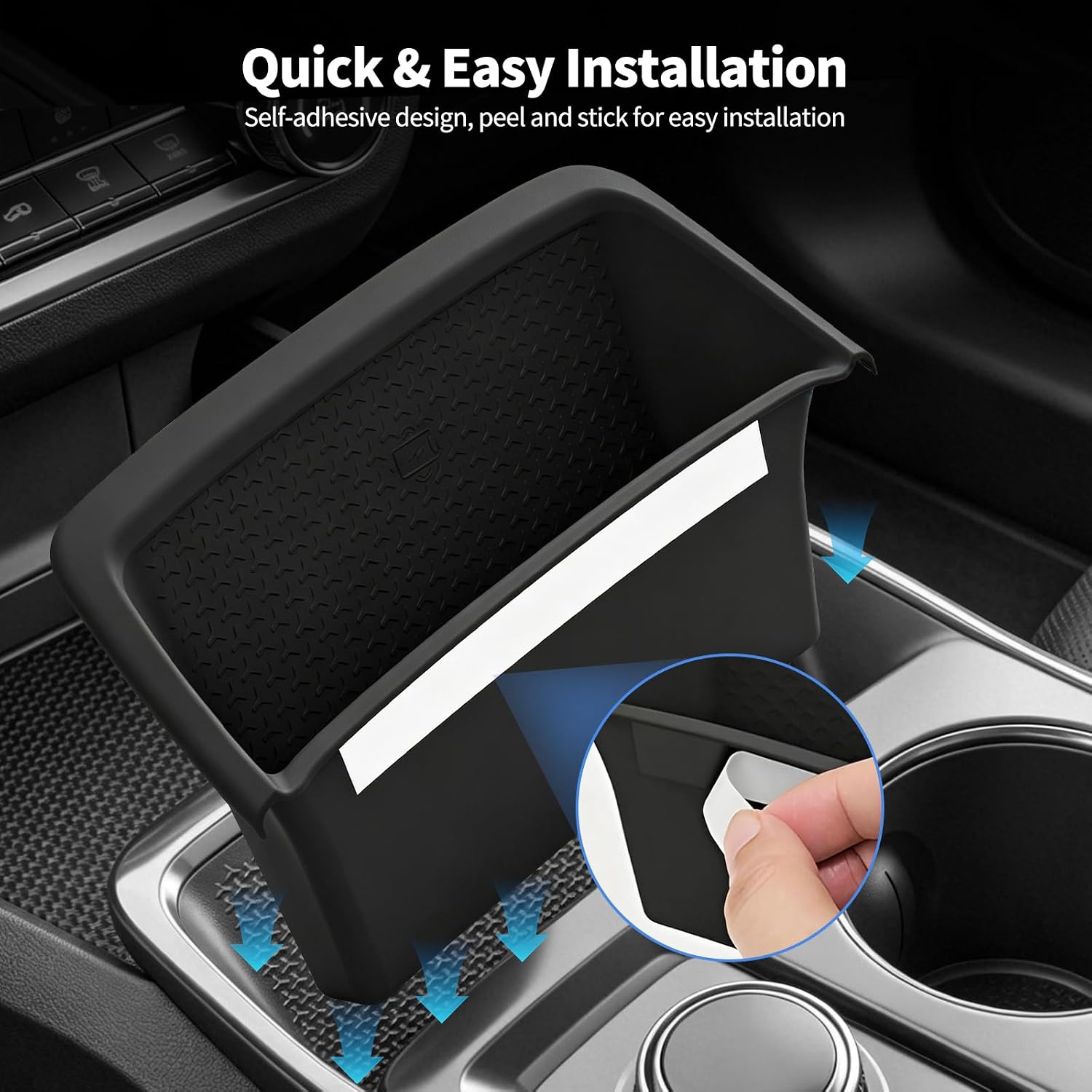 Wireless Charging Anti-Slip Mat for Chevrolet Equinox 2025 2026 Car Interior Accessories, Silicone Charging Protective Pad, Anti-Scratch Center Console Phone Charger Liner Organizer