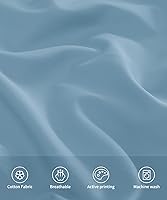 Vista 2 de Warmstar - Juego de 2 fundas de almohada de algodón tamaño estándar, 600 hilos, fundas de 20 x 26 pulgadas, algodón suave de fibra larga