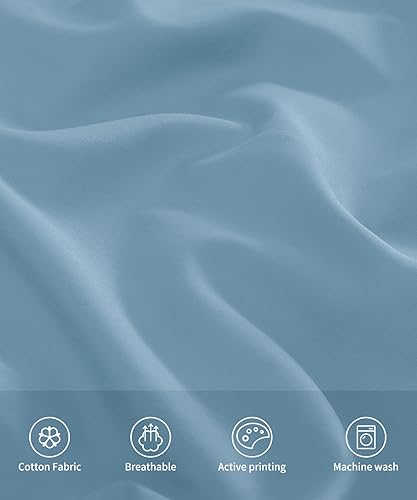 Miniatura 2 de Warmstar - Juego de 2 fundas de almohada de algodón tamaño estándar, 600 hilos, fundas de 20 x 26 pulgadas, algodón suave de fibra larga