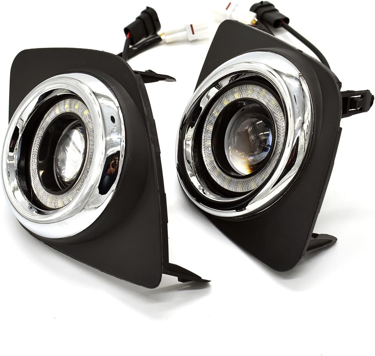LED Fog Lights Fit for 2009 2010 2011 2012 Toyota RAV4 DRL with Amber Sequential Turn Signal Driving Lights Front Bumper Fog Lamp HeadLights Accessories