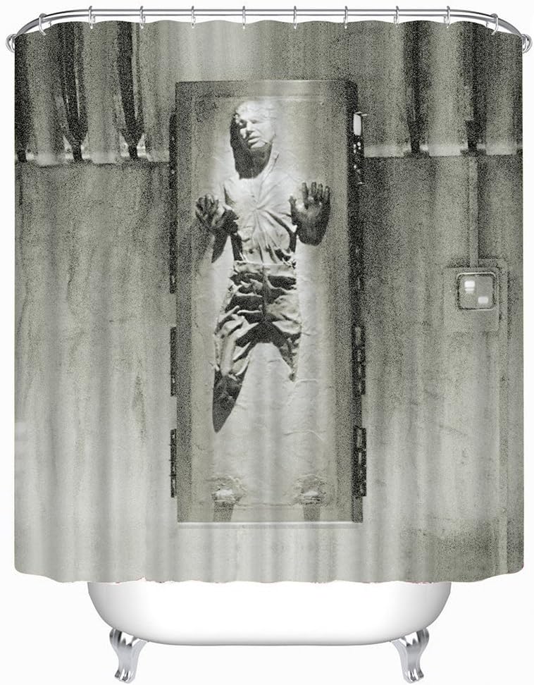 ANPI Waterproof Shower Curtain, Art Prints Machine Washable Polyester Fabric Mold Mould Resistant Antibacterial Soap Resistant Dries Quickly, 180x180cm, Zombie