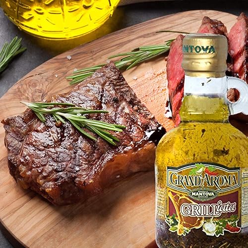 Miniatura 2 de Mantova Grand'Aroma - Aceites de oliva virgen extra saborizados, juego de regalo variado, fabricado en Italia, prensado en frío, 100% natural,