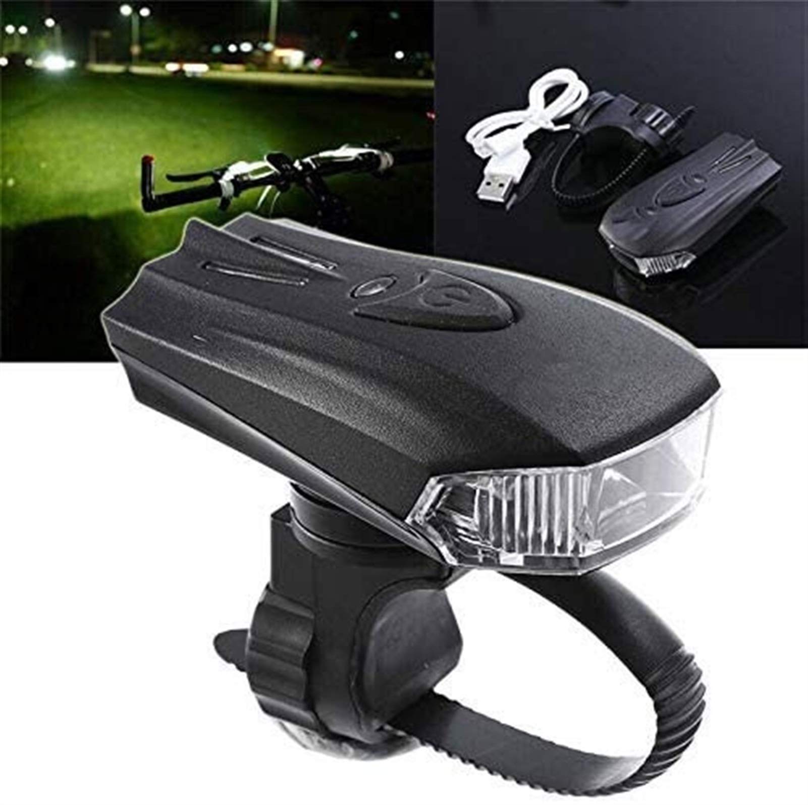 Super Brillante Bike Light USB Recargable, luminos Altos Luz Impermeable/Montaña Bicicleta Faro