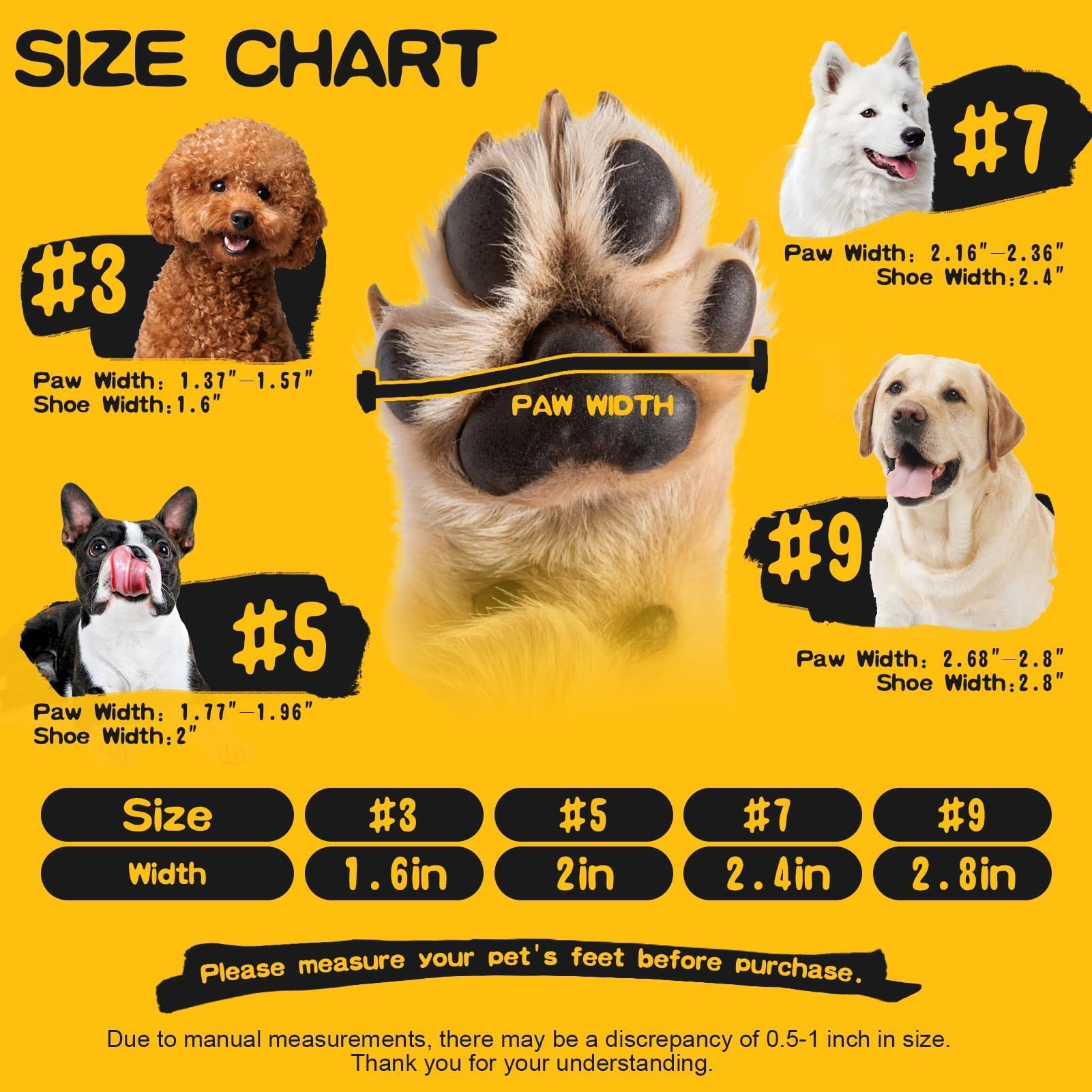 Chaussures pour Chien pour Trottoir Chaud – Bottes antidérapantes pour Chiens de Petite, Moyenne et Grande Taille, Bottes réfléchissantes et Protections de Pattes pour l'hiver, faciles à Mettre et à