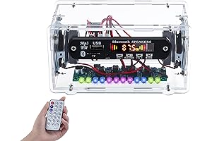 DIY Electronic Project Kit for Beginners with Bluetooth-Compatible Speaker, FṂ Radio, and Digital Display