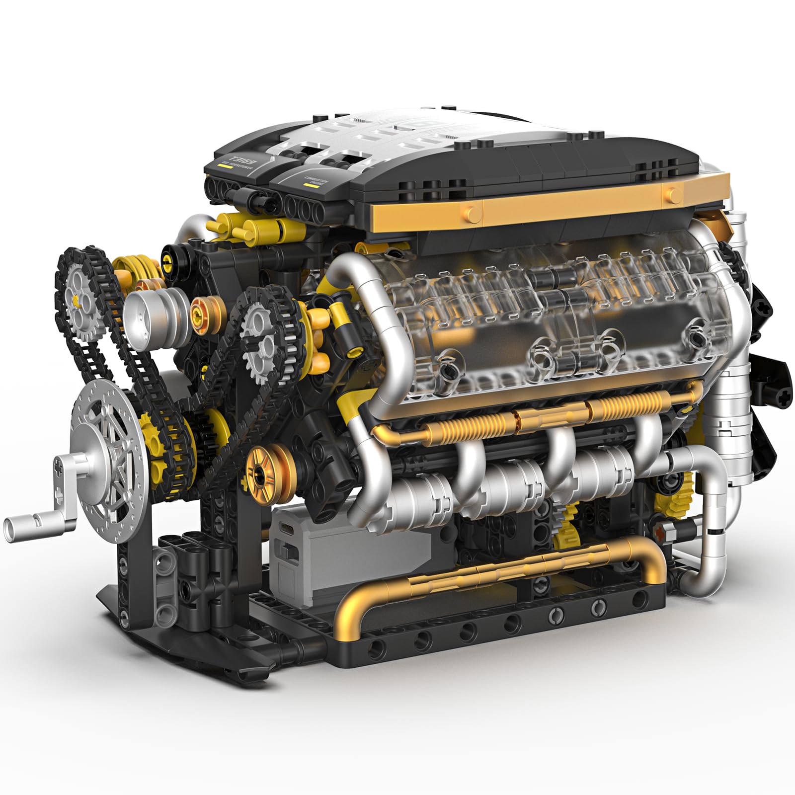 Karei V8 Engine Model Kit T3169 assembled