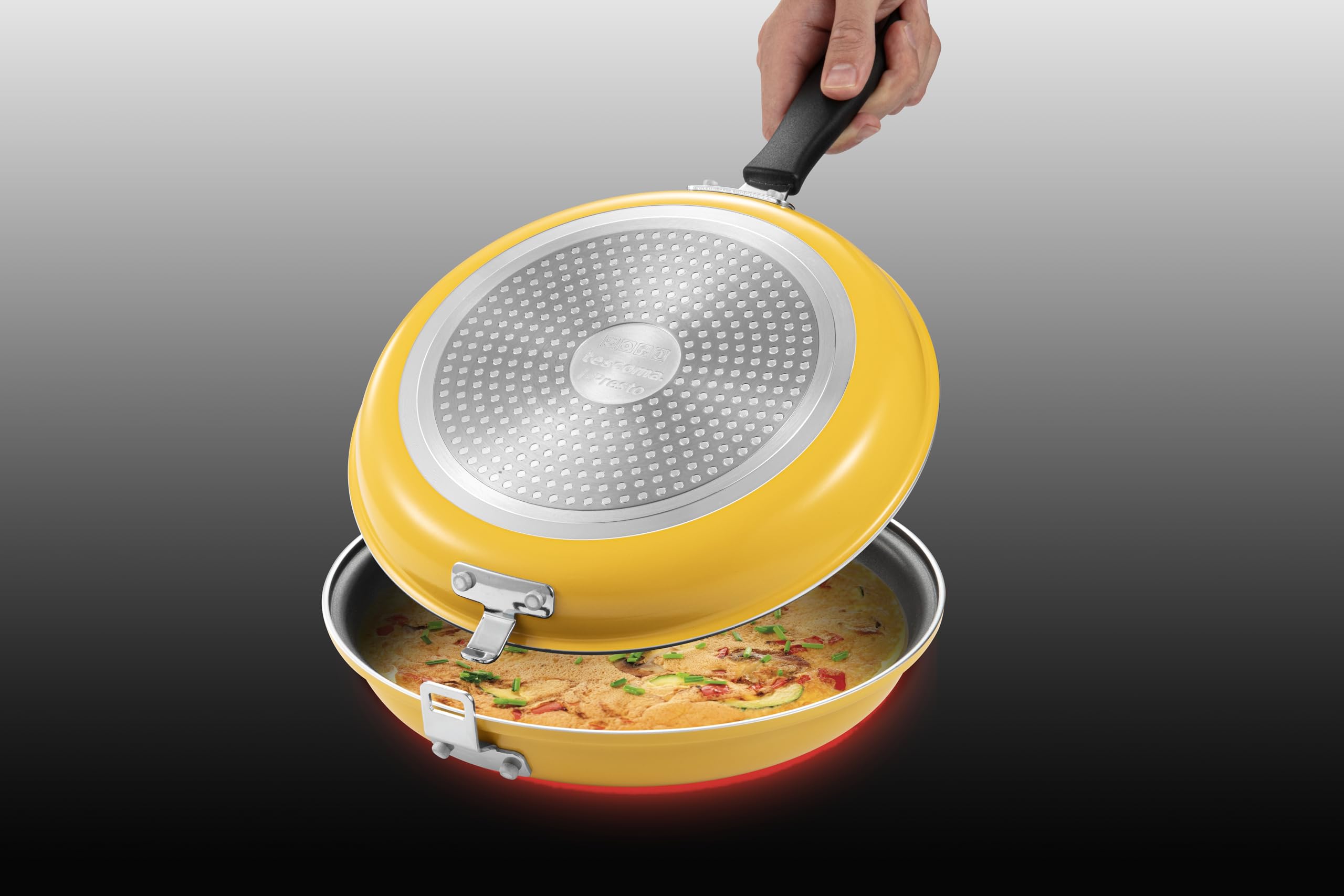 Tescoma i-Presto 594347 Sartén doble para tortilla antiadherente, diámetro 26 cm, inducción, línea i-Presto