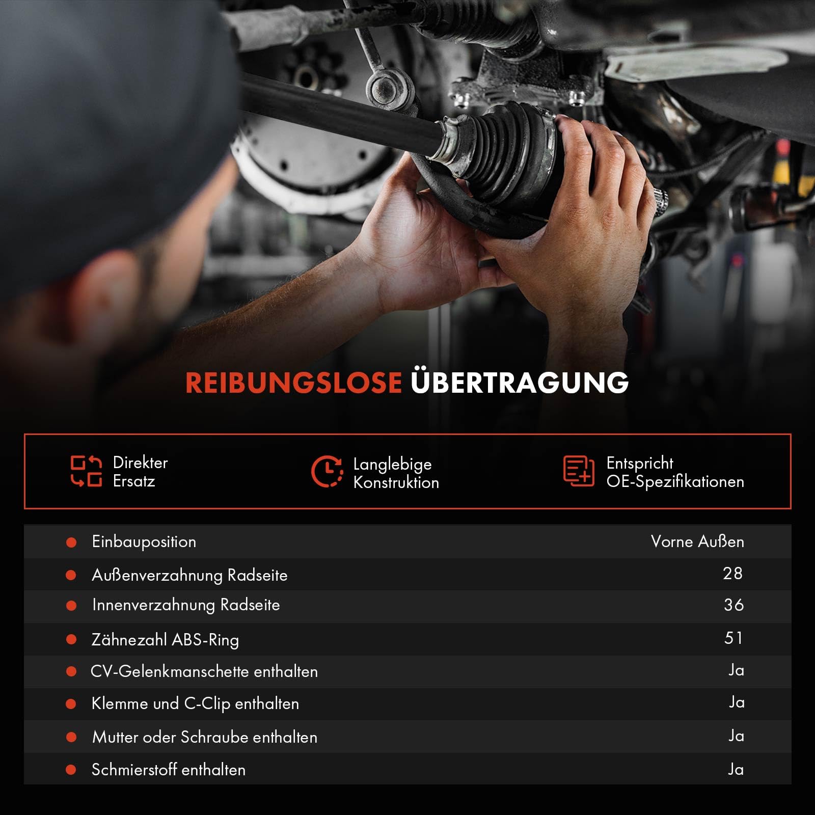 Parti Camion Acrobatici Set Alberi Di Trasmissione Universali Maverick MV150231 - 2 Pezzi HD Per Camion Quantum MT &amp; XT Acciaio Alta Resistenza