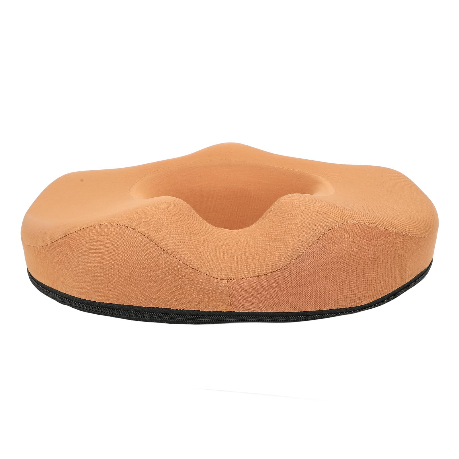 Cuscino a Ciambella Cuscino Comfort Traspirante per Migliorare la Postura Seduta per Uso Domestico in Ufficio, Materiali in Lattice + Nylon (Arancia)