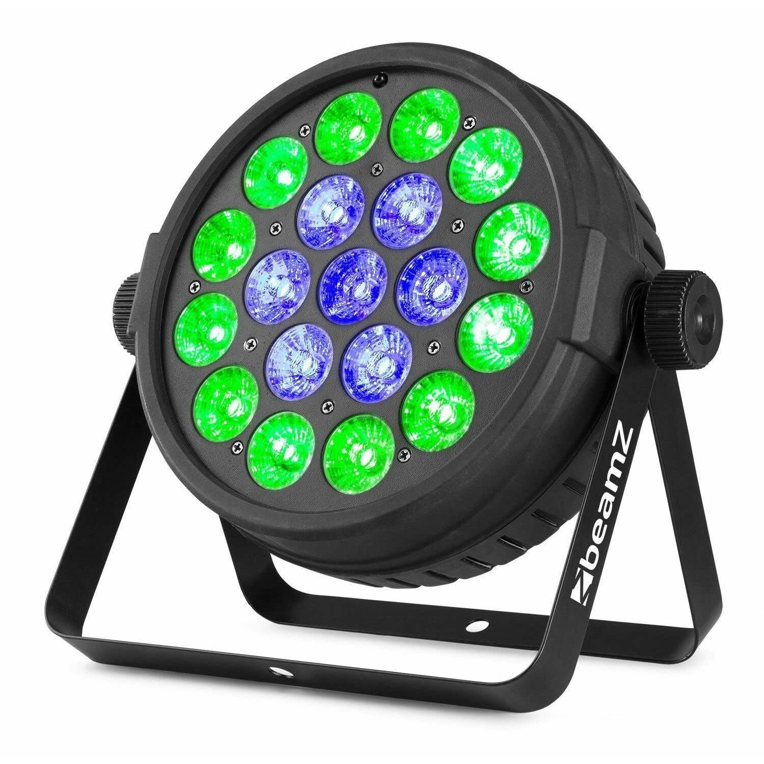 RGBW-LED-PAR - BeamZ BT410 PAR-Leuchte mit 19x 10-Watt-RGBW-LEDs - 2 Segmente - inklusive Fernbedienung - Schwarz