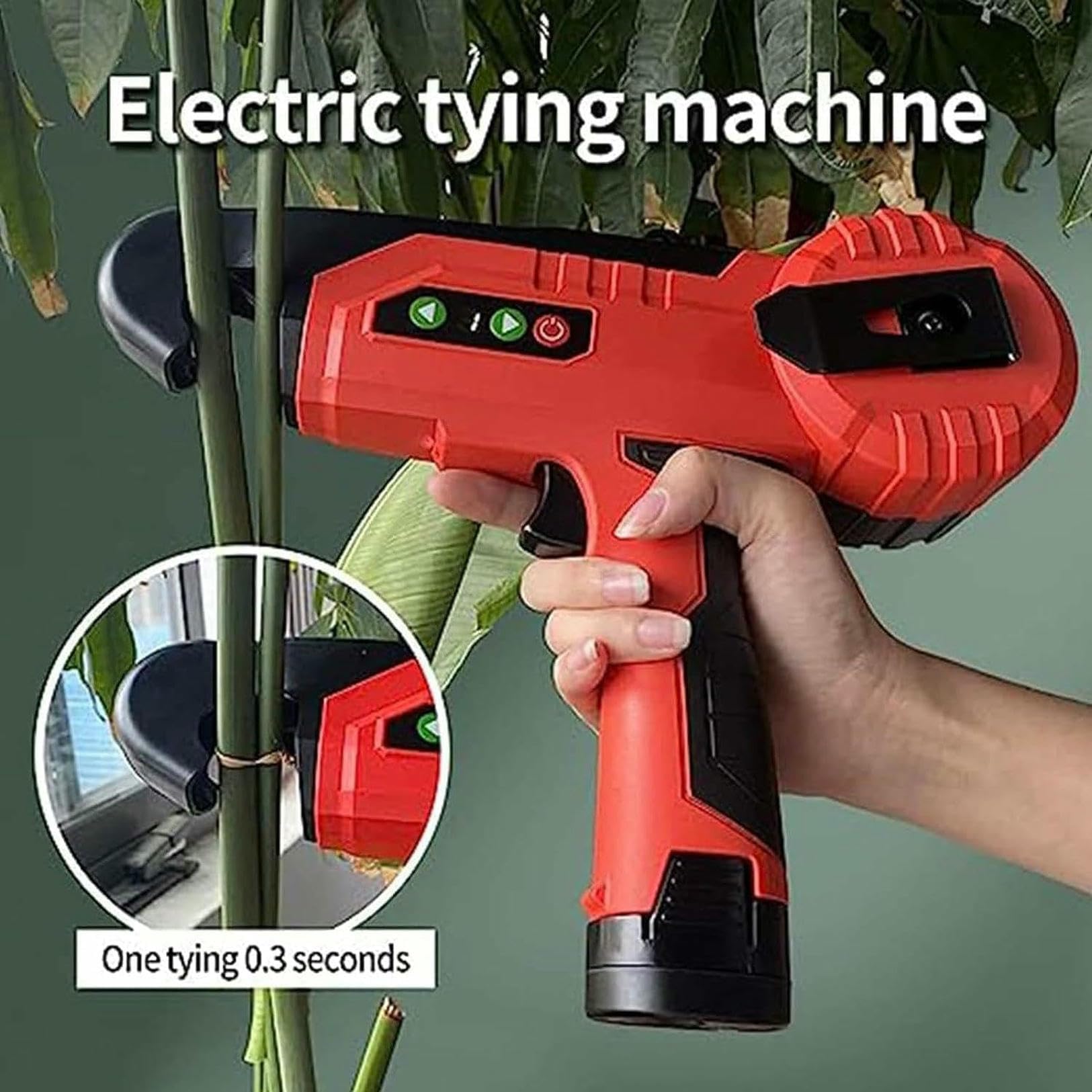 Genérico Atadora eléctrica de Enredaderas, niveladora automática de Alambre para Plantas, Ideal para Tomates, Uvas, Verduras y vides, Incluye 2 Pilas