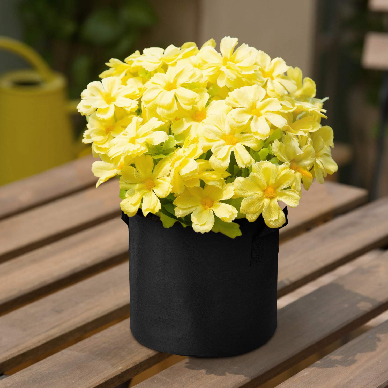 12er-Pack 25 Gallonen Grow Bags Heavy Duty Container Thickened Nonwoven Fabric Plant Pots with Handles