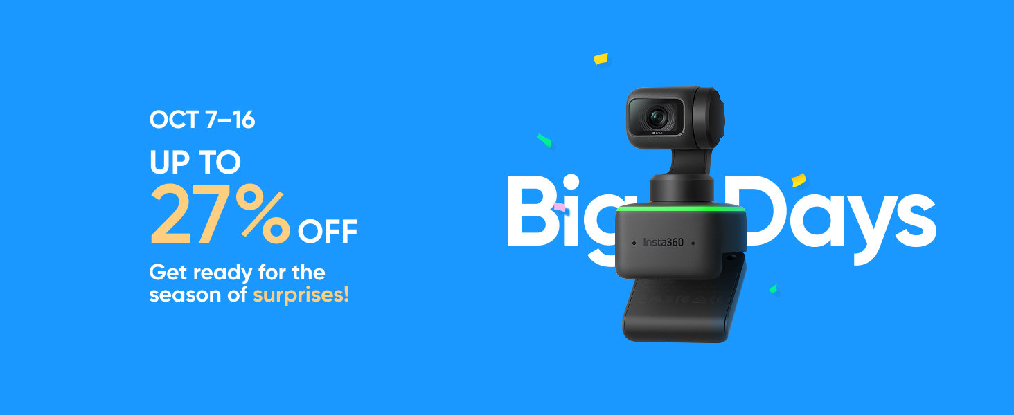 【良好品】Insta360 Link Buy Link - AI-Powered 4K Webcam - Insta360