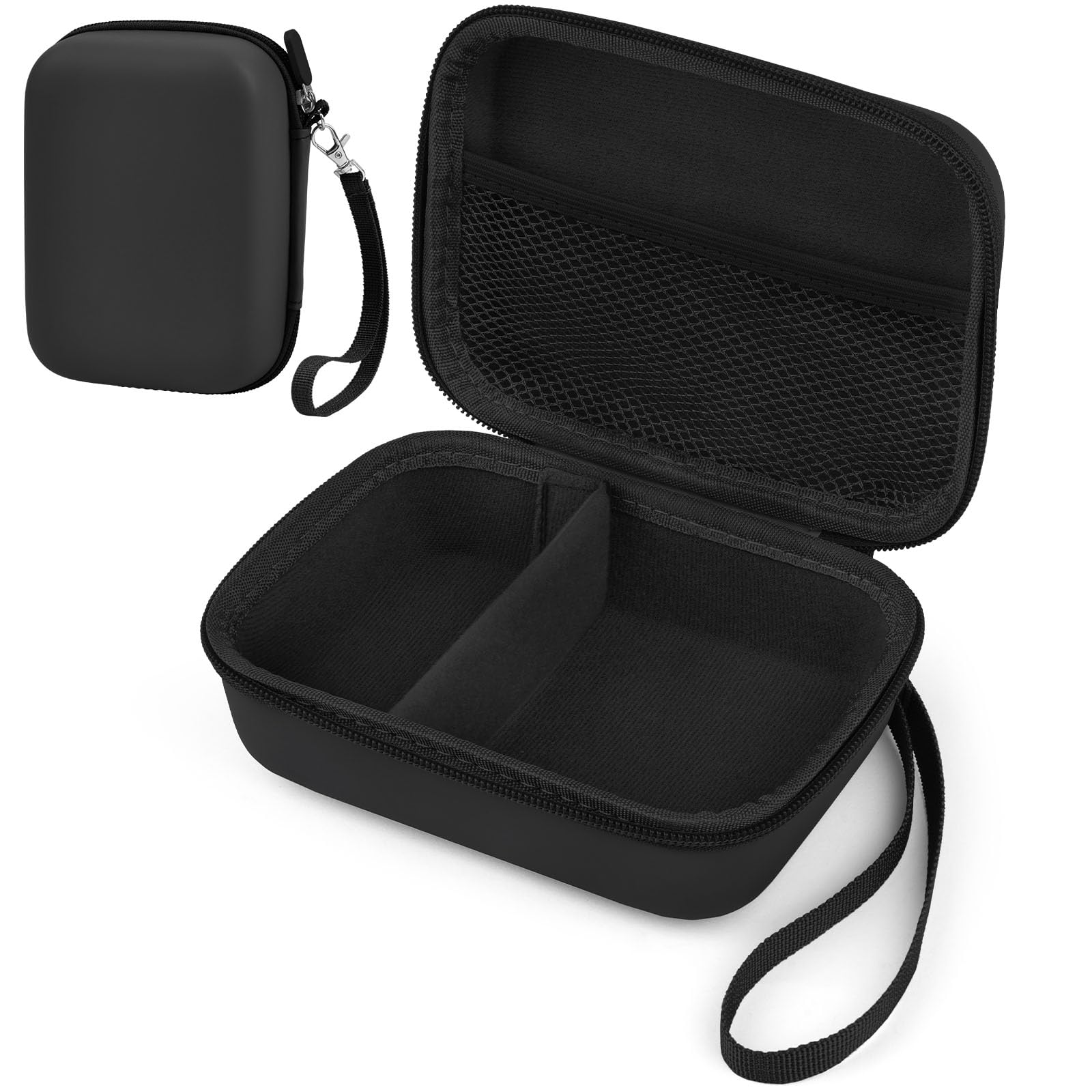 Ainiv Kids Instant Camera Case - Portable Hard Storage Case for OPERHOO/HiMont/Gofunly/YORKOO/CAMCLID Kids Digital Camera/Bitzee Interactive Toy, Photo Paper Organizer, Black (Case Only)