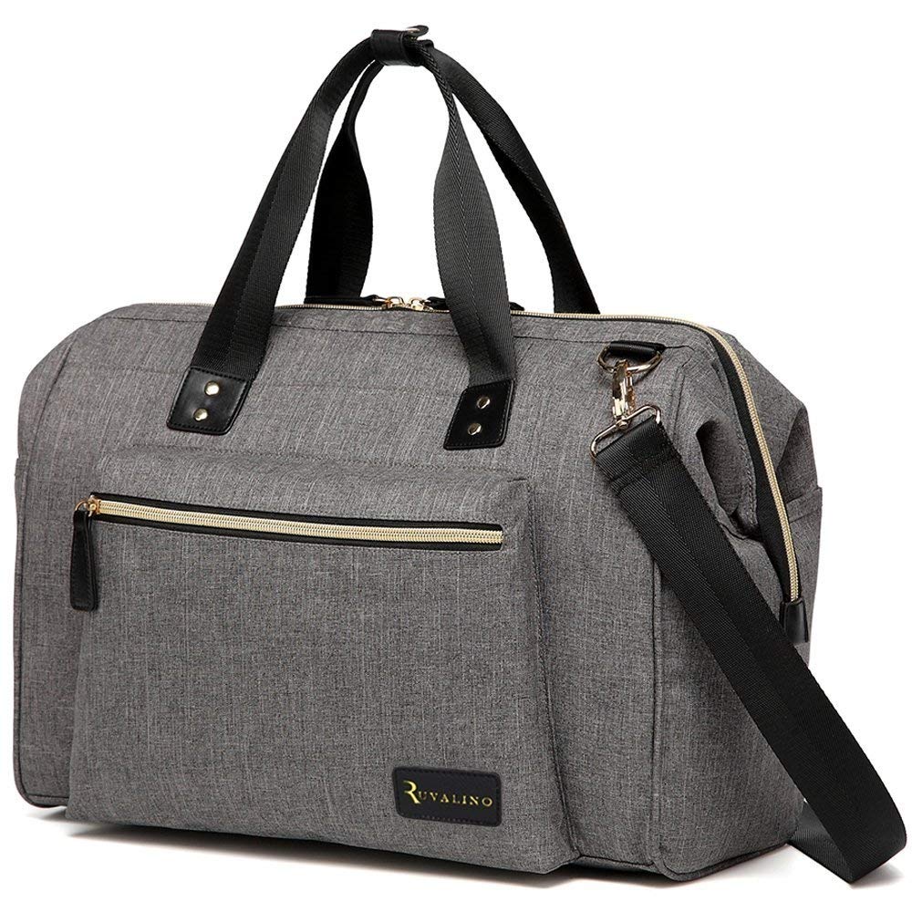 RUVALINO Universal Stroller Organizer with Cup Holders, Stroller Caddy with Detachable Bag, Tissue Pocket, Non-Slip Strap Accessories for Uppababy, Umbrella, Wagon, Baby Jogger, Bob(190)