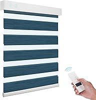 Vista 36 de ACMEART Persianas Cebra Motorizadas con Control Remoto, Control por APP y Funciona con Alexa/Google/Matter, Persianas de Ventana 100% Opacas