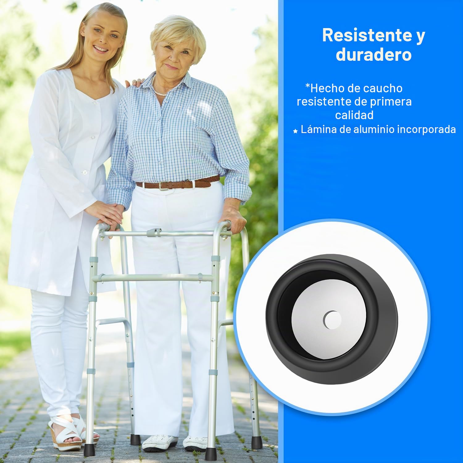 supregear Caminante Consejos, 8 piezas de 25 mm Pesado Caucho Walker Commode Consejos de Reemplazo Caminantes, Commodos, Ducha Sillas, Caminar Pegatinas, Walker Anexo Herramientas Libre, Negro