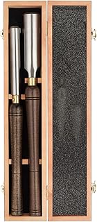 2-Pieces HSS Roughing Gouge Lathe Chisel Set Wood Turning Tools with Wooden Box, 1-Inches and 2-Inches