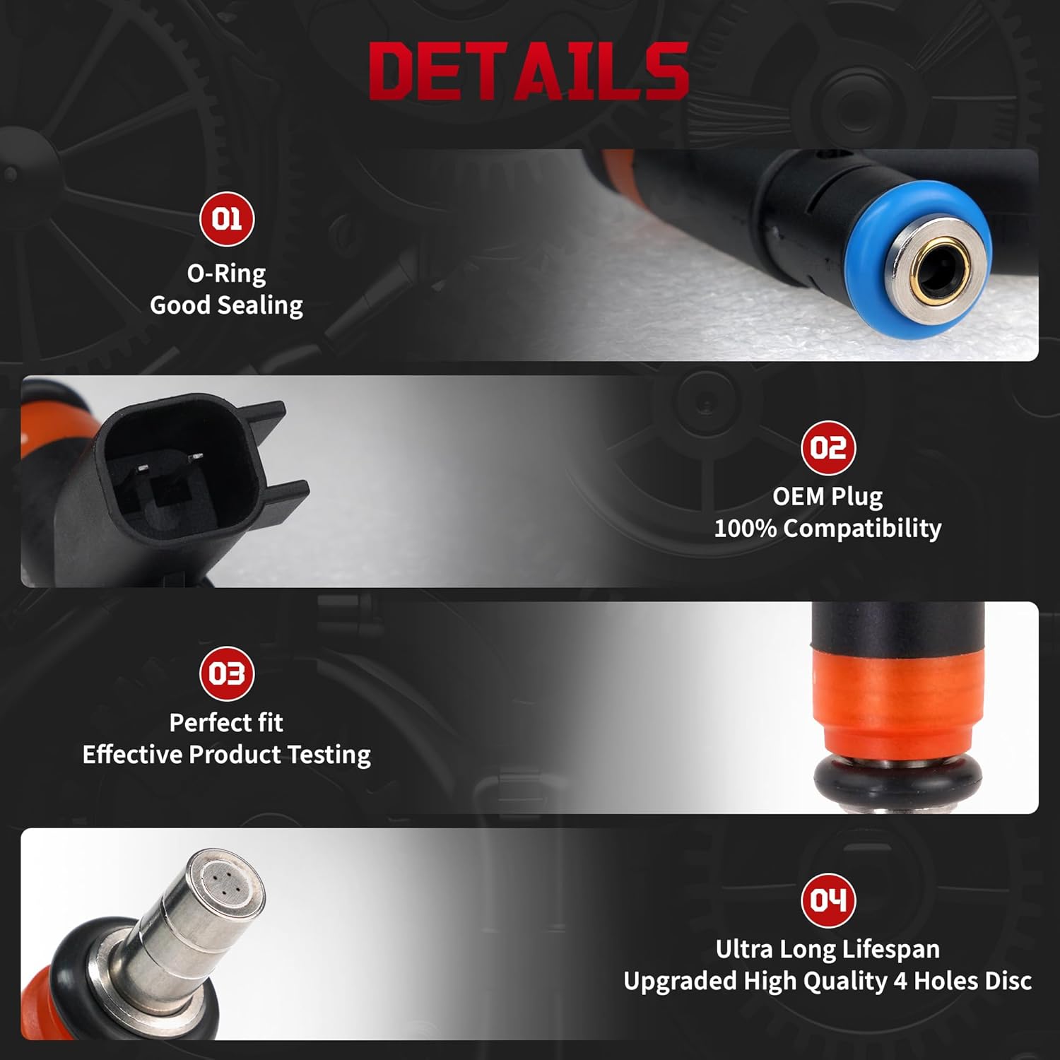 Fuel Injectors fits for/Ram 1500 2500 3500 For/Dodge Challenger Charger Durango Magnum For/Jeep Grand Cherokee Commander For/Chrysler 300 Aspen 05037479AA 8Pcs