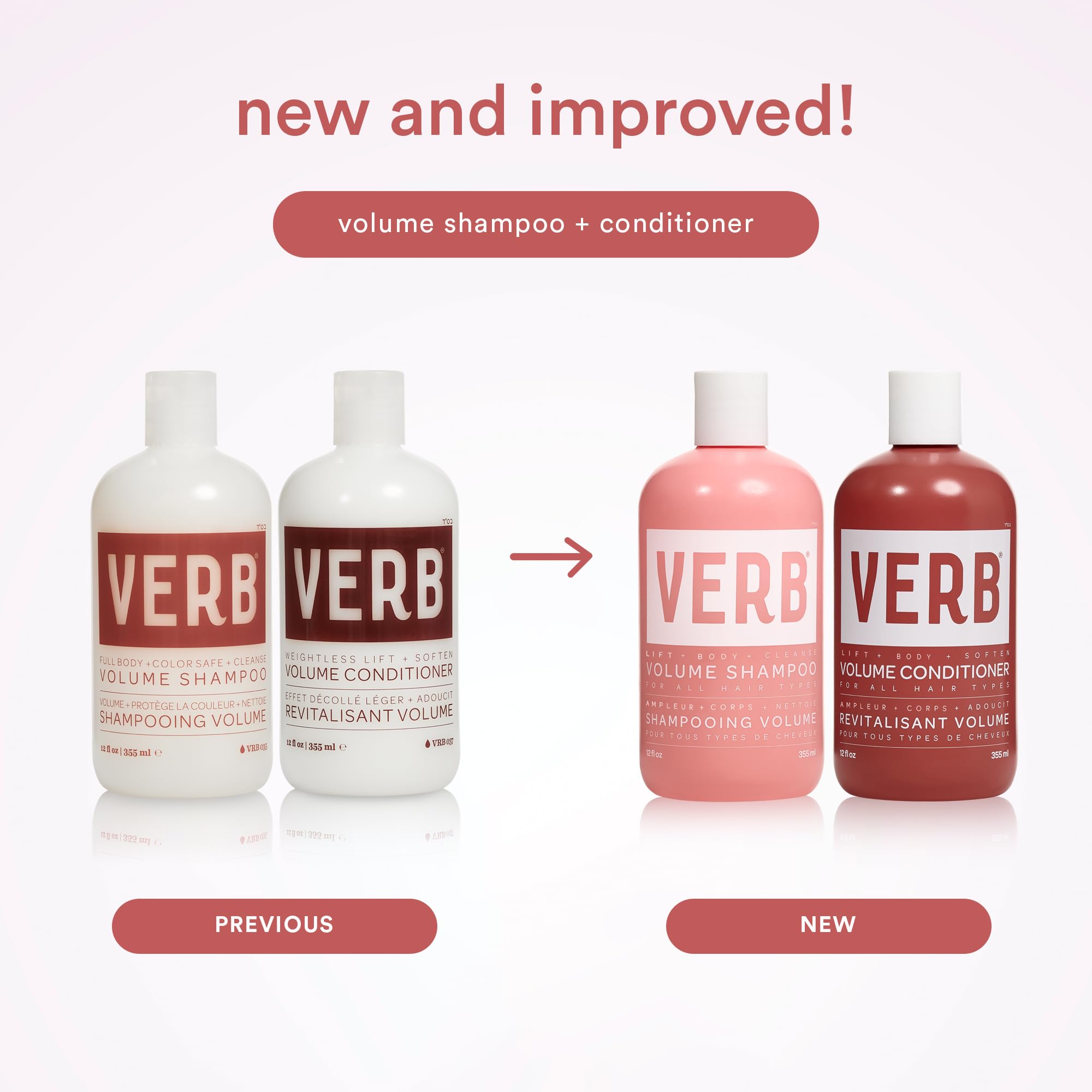 VERB Volume Shampoo - Gently Cleanses + Lifts Flat Hair - Sulfate, Paraben and Gluten Free