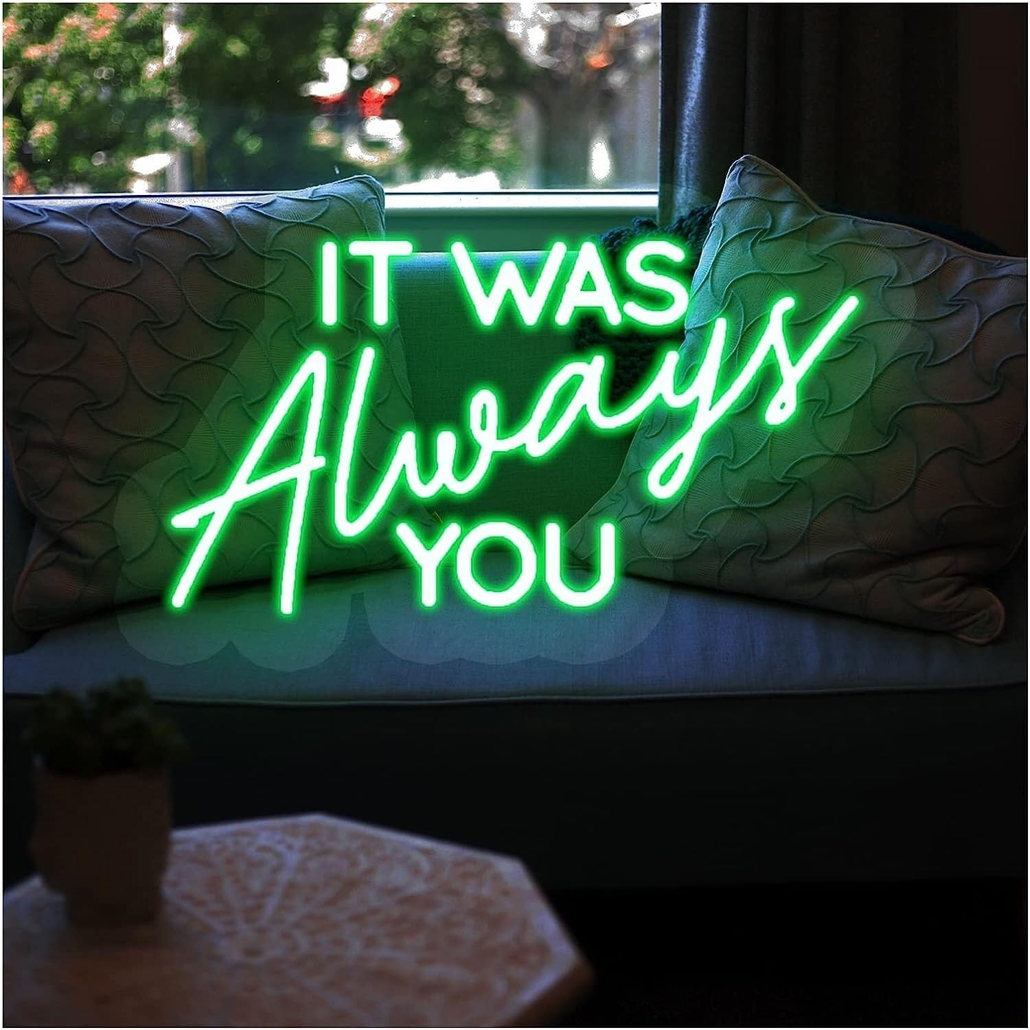 HRXOW LED Neon Sign Personalized Neon Signs, Custom LED Light Board For Bedroom Home Bar Pub Club Gifts PersonalizeBar Shop Party Name Logo (Color : Green, Size : 50x26.5cm)