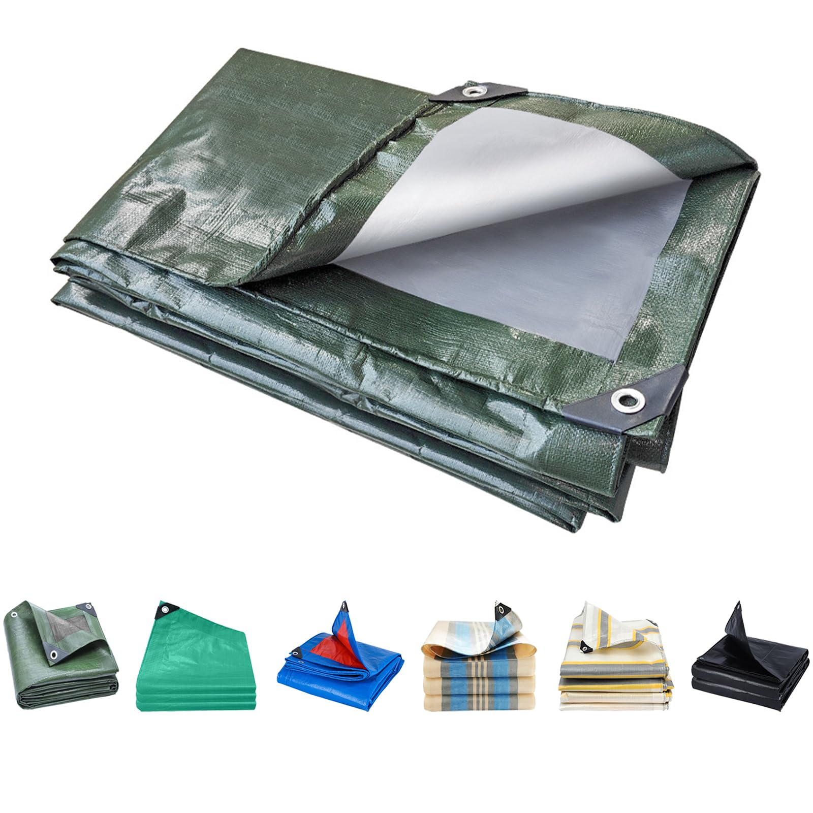Toldo Impermeable Exterior 260x260 cm en Color Verde para Cenadores