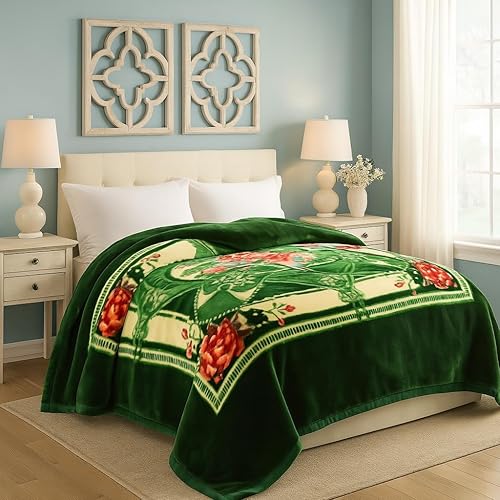 Miniatura 2 de Manta pesada y cálida de felpa de forro polar para invierno, tamaño King, manta pesada de visón coreano, suave y cálida, manta de cama Raschel