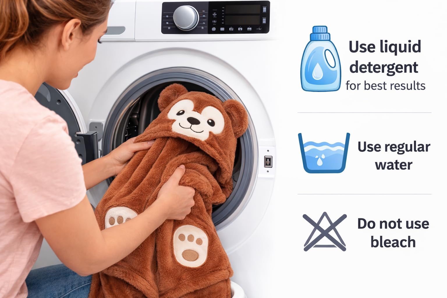 BRANDONN New Born Baby Blanket Pack of Super Soft Bathrobe Wrapper Bath Towel for Boys, Girls, Babies (Rust Monkey, Length 82 cm x Width 82 cm, 0-12 Months) 3