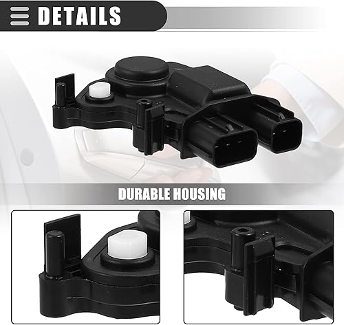 Miniatura 6 de Motoforti Actuador de cerradura de puerta, actuador de puerta corredera delantera izquierda y derecha, para Honda Element 03-11, plástico,