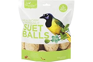 Mealworm + Mixed Nut Suet Balls (12 Pack)