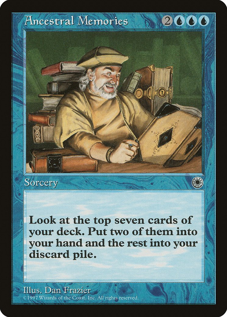 【マジックザギャザリング】 (7ED)祖先の記憶(F) Amazon.co.jp: マジックザギャザリング MTG 青 英語版 祖先の