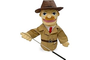 16" Detective Glove Puppet for Children and Adults with Scalable Control Rod
