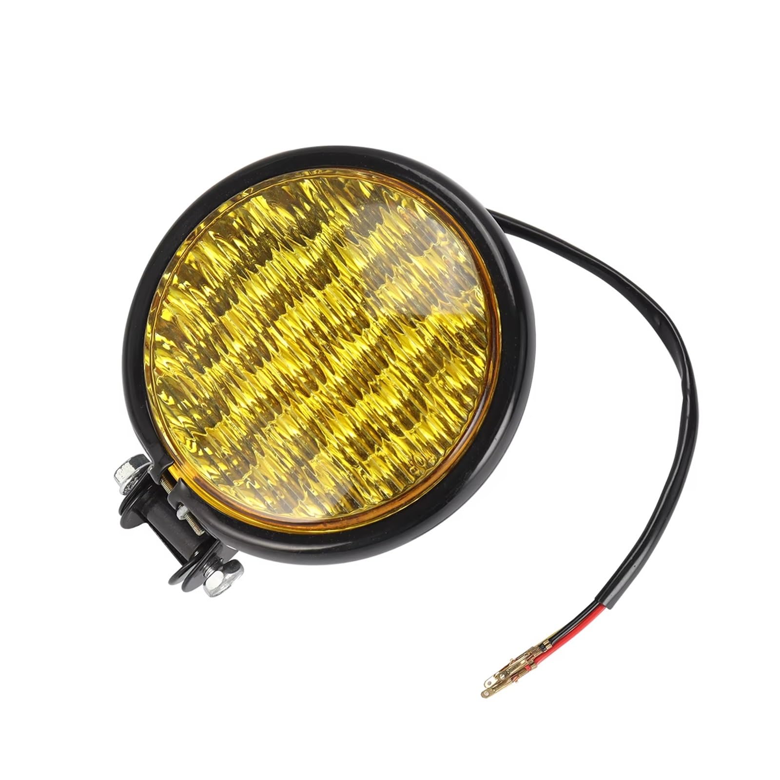Proyector Moto Faros Delanteros Faro Delantero LED Universal De 35 W para Motocicleta Retro 12 V CC Redondo para Scooter Luces Delanteras Vintage