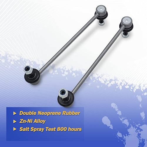 Miniatura 5 de Enlaces de barra estabilizadora delantera izquierda y derecha de aleación de zinc y níquel de 10.63 "para Hyundai Azera 12-17, Sonata 12-15, Kia