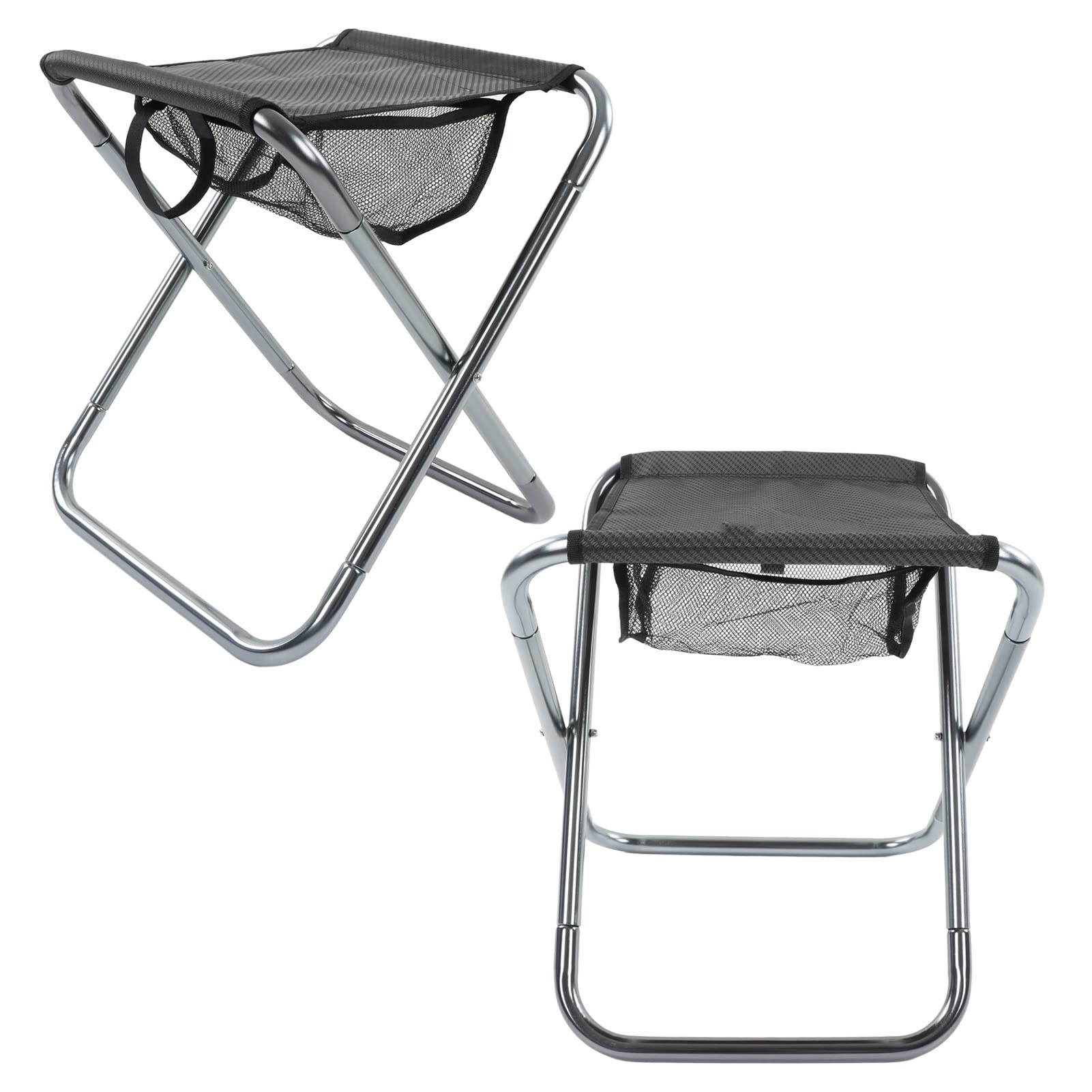 HEEPDD Campinghocker, 150 Kg Belastbar, Leichter Tragbarer Klapphocker für Outdoor-Reisen
